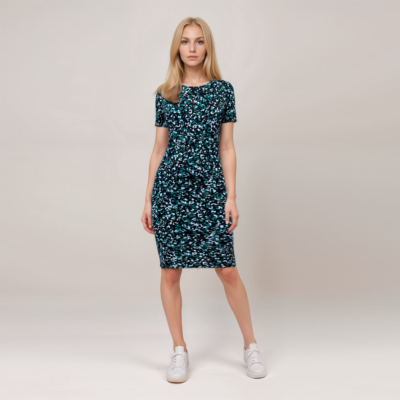 Vestido de lactancia con estampado de camuflaje