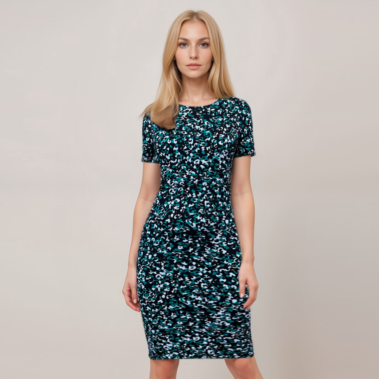 Vestido de lactancia con estampado de camuflaje