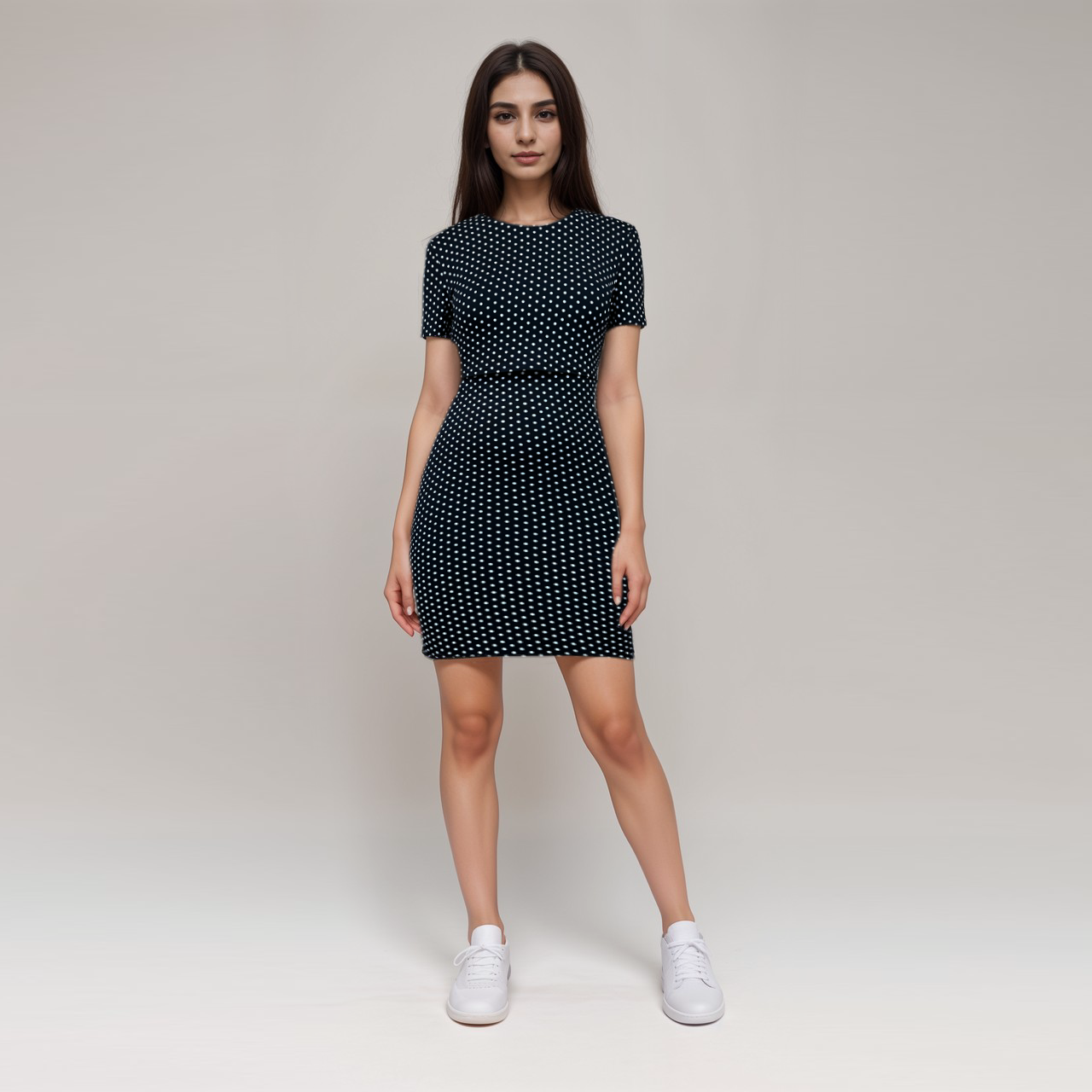 Vestido de lactancia con lunares