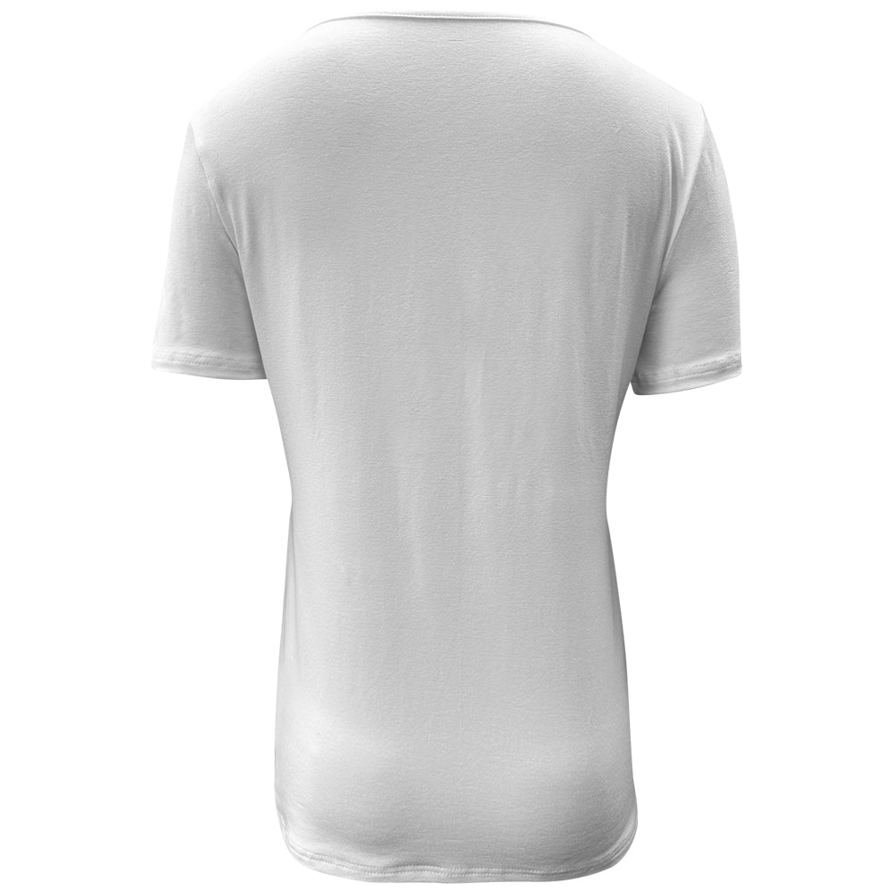 Camiseta blanca de manga corta para lactancia