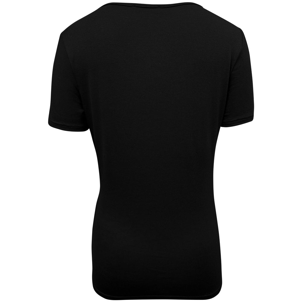 Top de lactancia de manga corta color negro