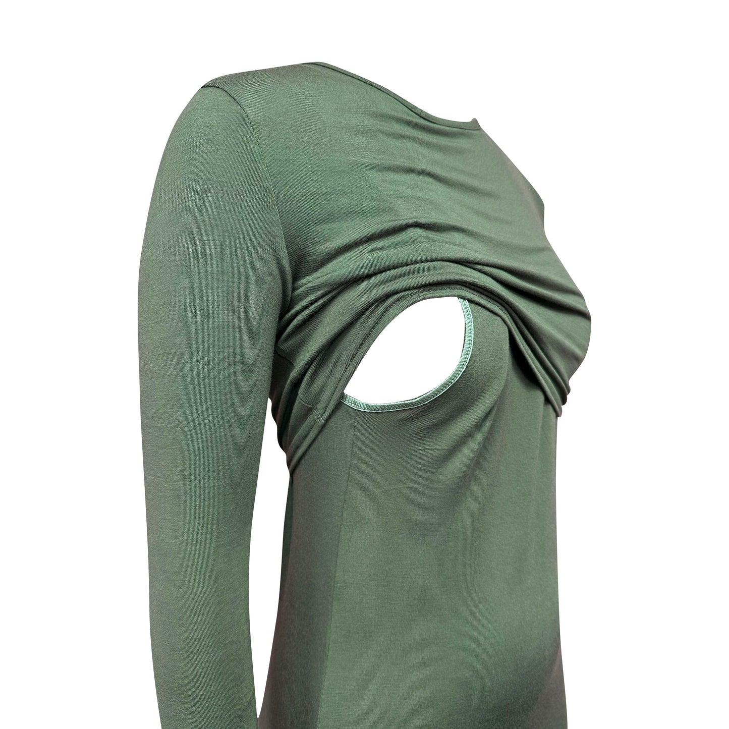 Vestido caqui de lactancia