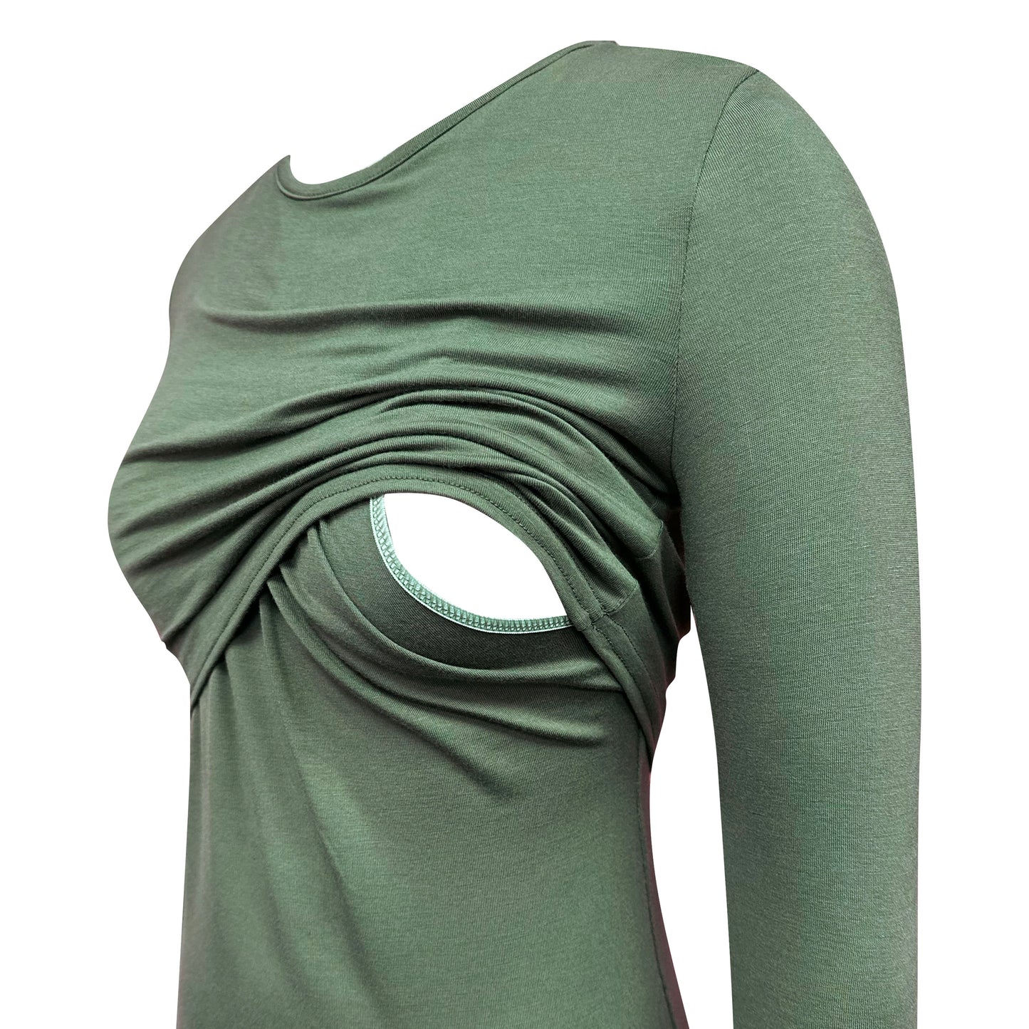 Vestido caqui de lactancia