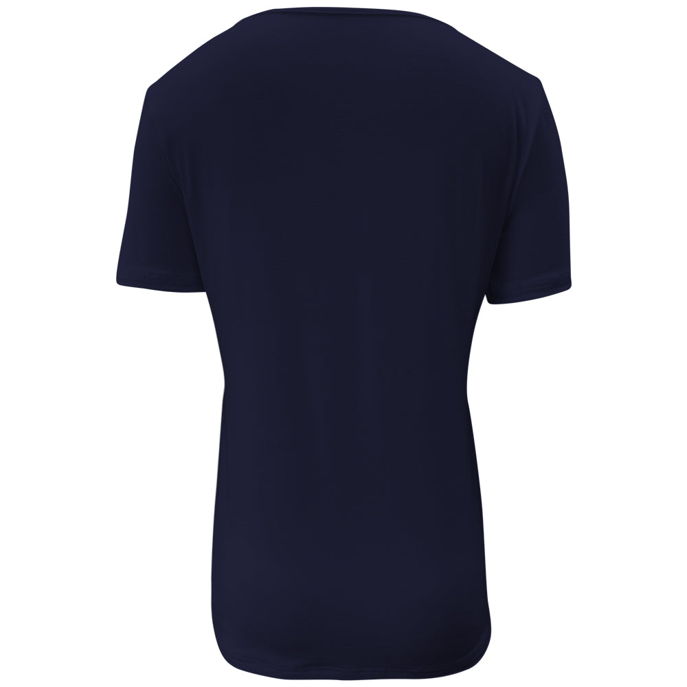 Camiseta de lactancia de manga corta azul marino