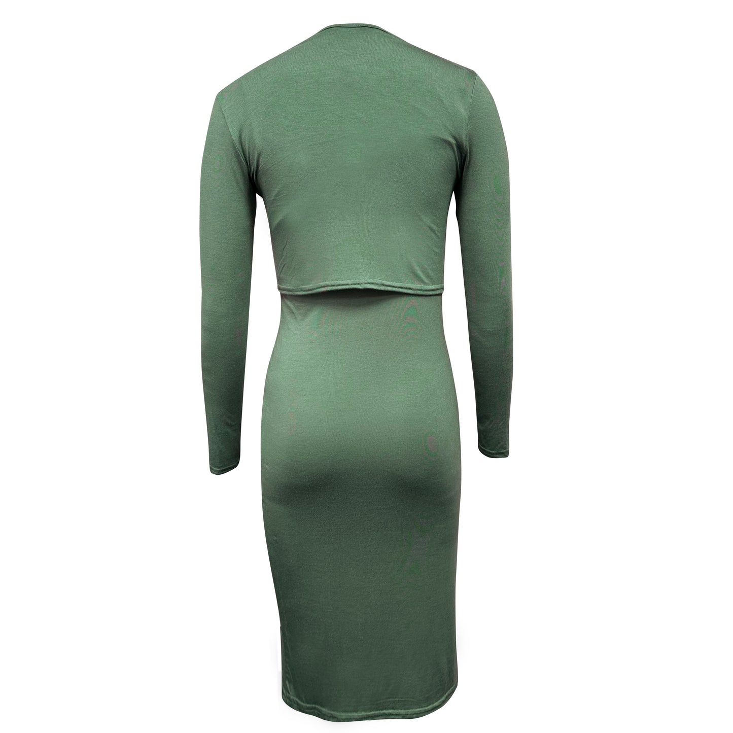Vestido caqui de lactancia