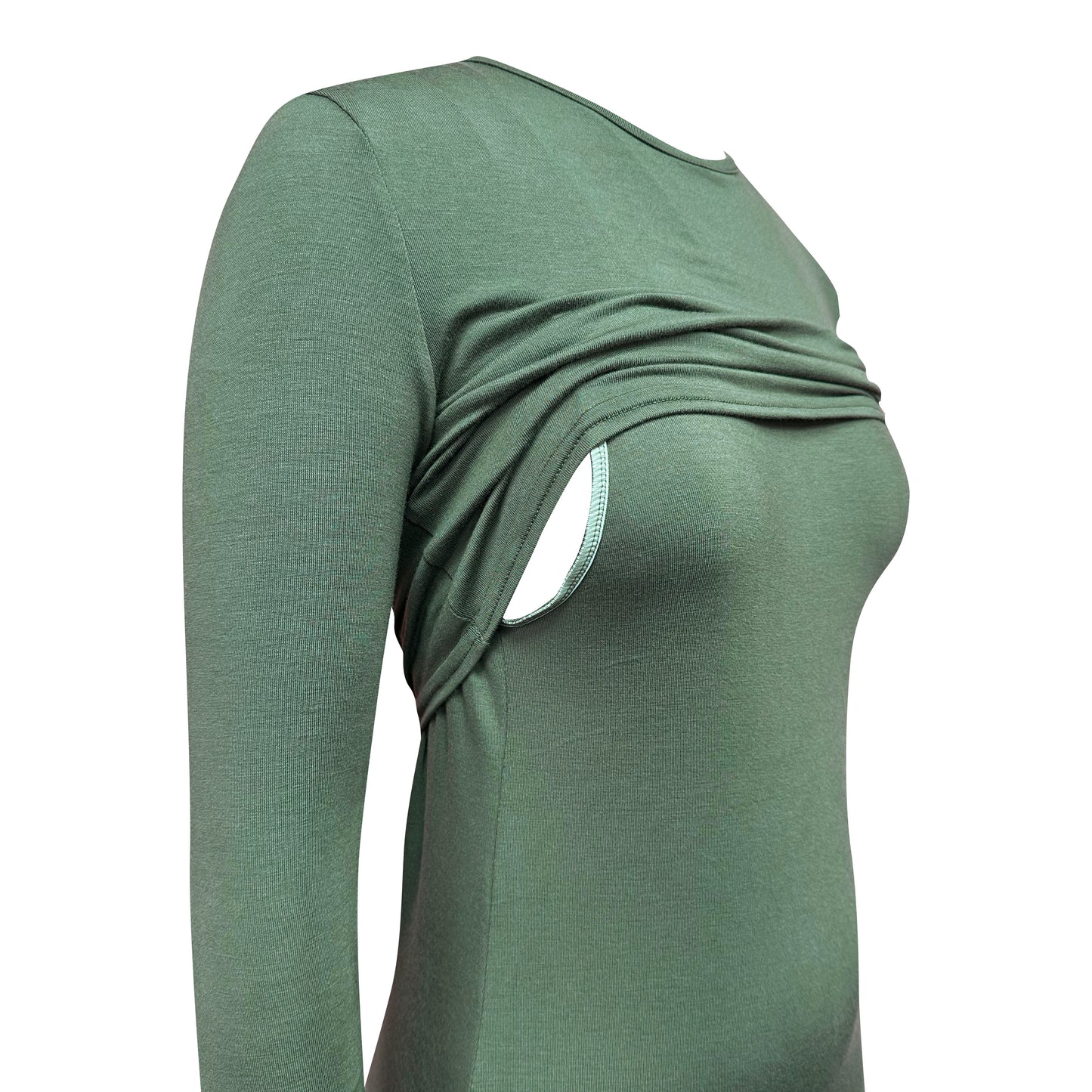 Vestido caqui de lactancia