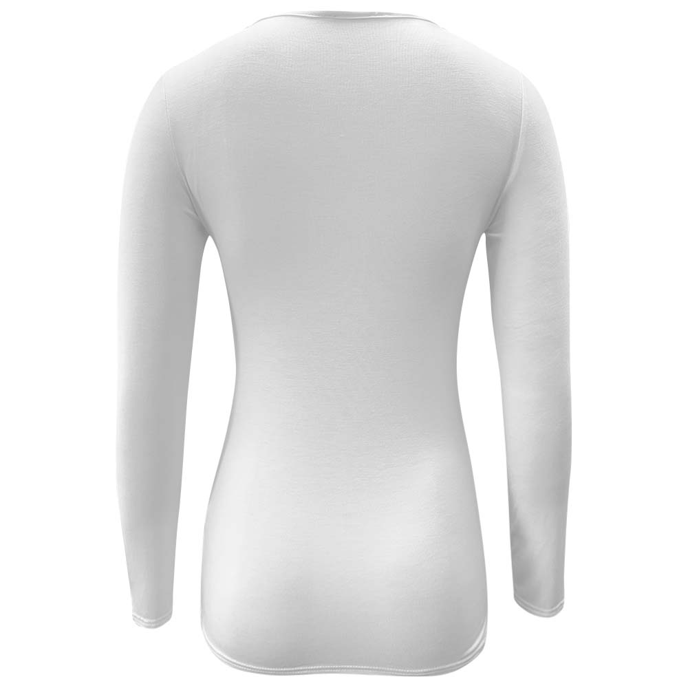 Top bandeau de lactancia de manga larga blanco