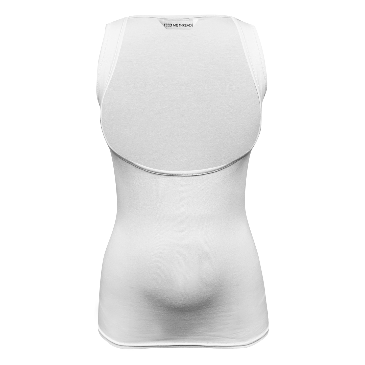 Chaleco de lactancia materna blanco debajo del busto