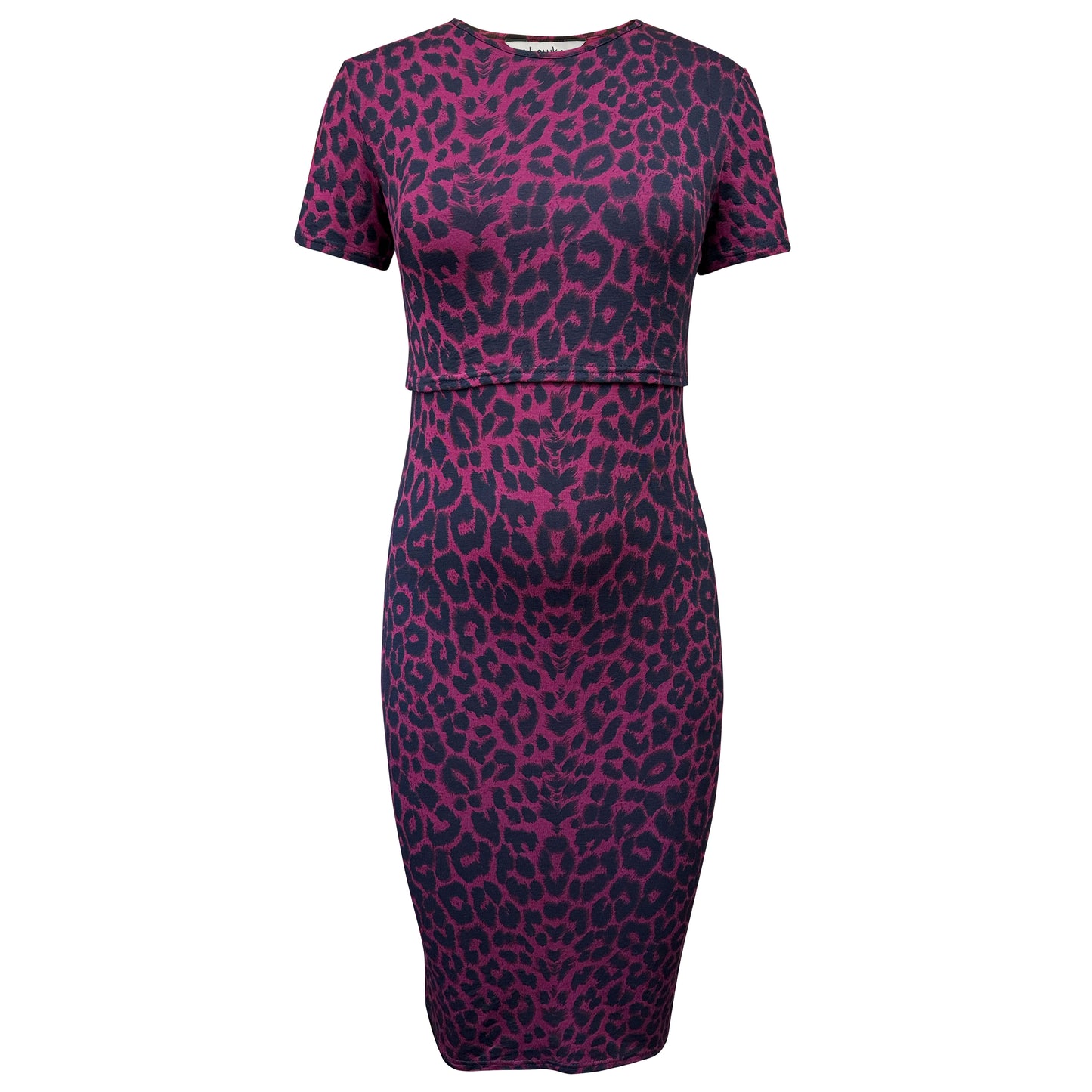 Red Leopard Nursing Dress