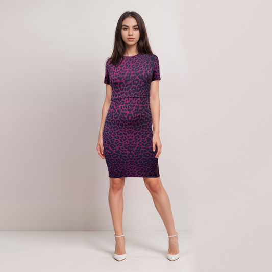 Red Leopard Nursing Dress