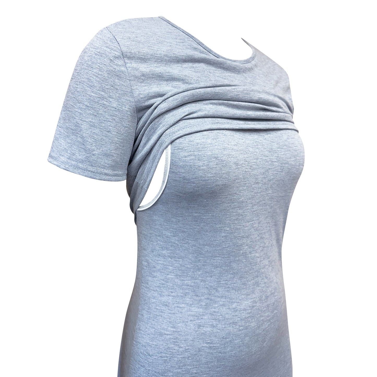 Grey Marl Nursing Dress