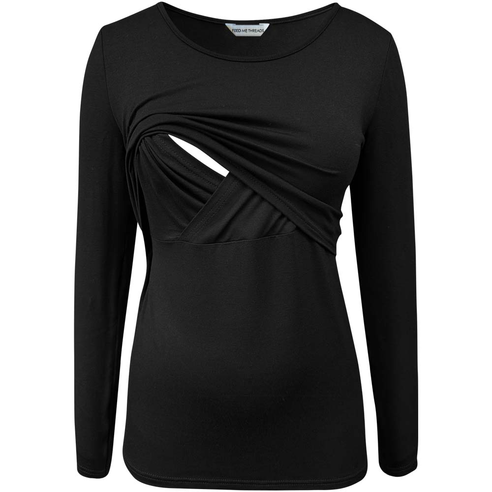 Nursing long sleeve Black Top