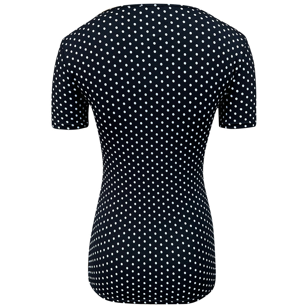 Nursing Short sleeve Polka Dot Top