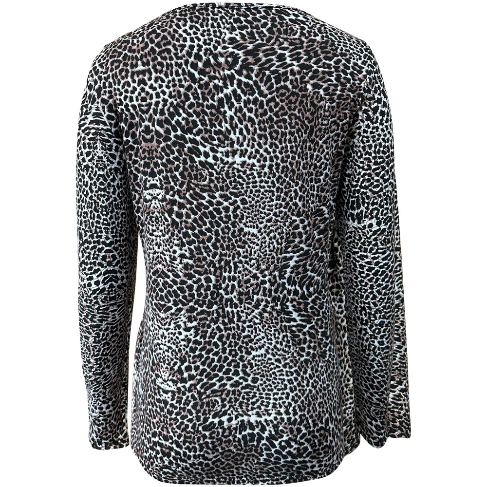 Nursing Long Sleeve Leopard Top