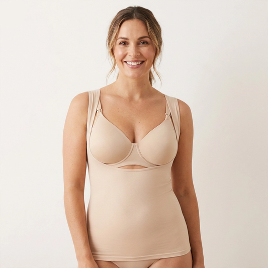 Nude Under-Bust Nursing Vest