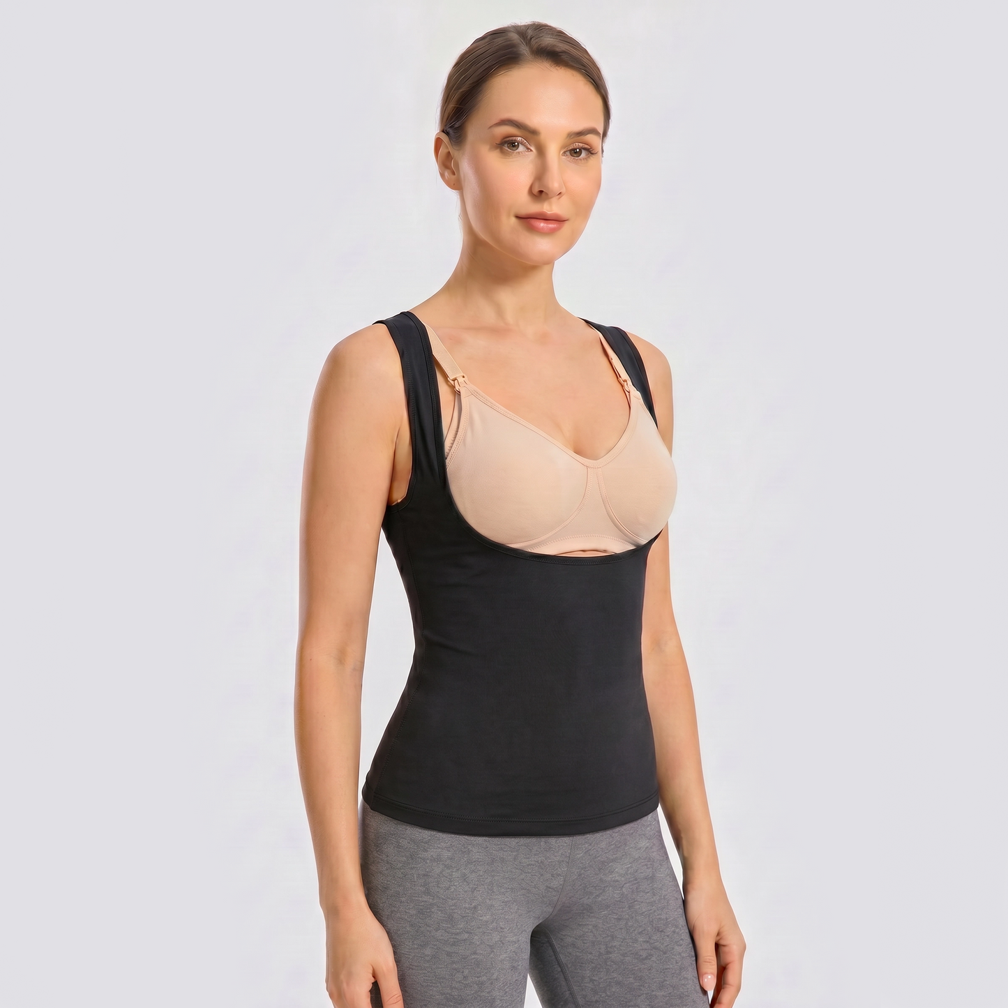 Black Under-Bust Nursing Vest