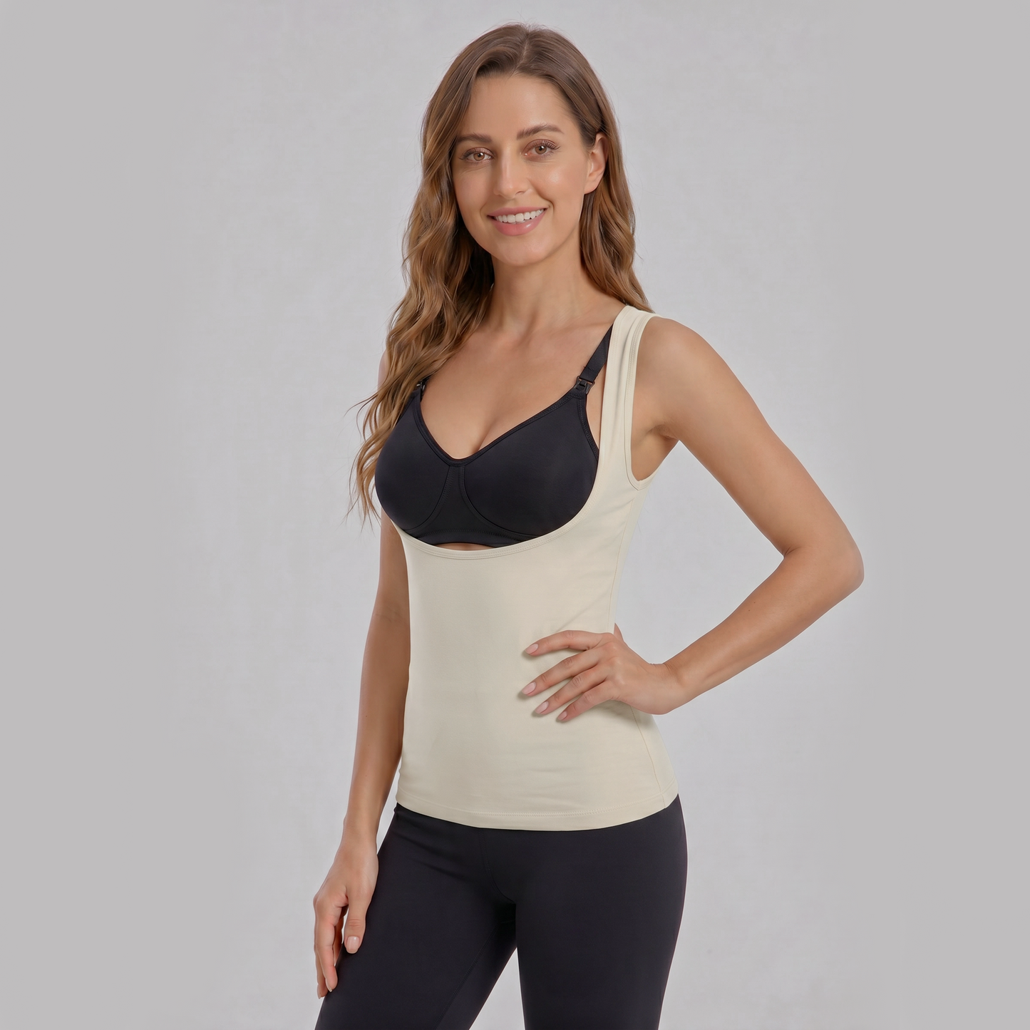 Nude Under-Bust Nursing Vest